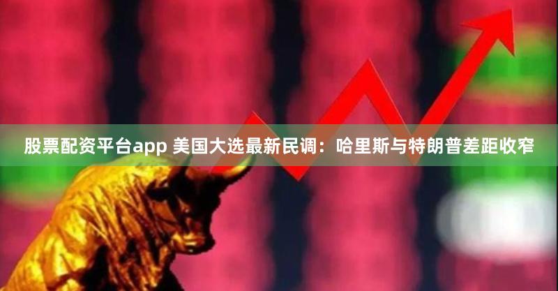 股票配资平台app 美国大选最新民调：哈里斯与特朗普差距收窄