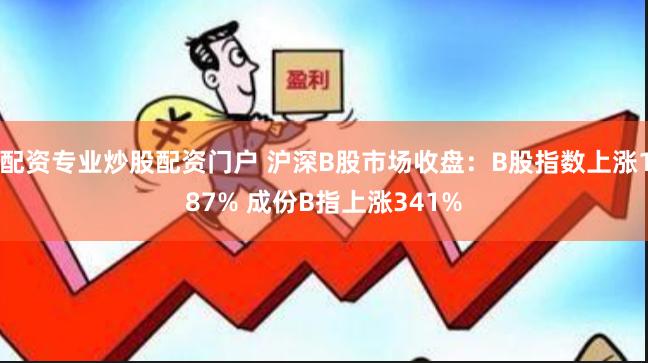 配资专业炒股配资门户 沪深B股市场收盘：B股指数上涨187% 成份B指上涨341%